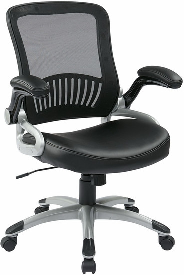 screen back mesh office chair with eco leather seat mesh office chairs