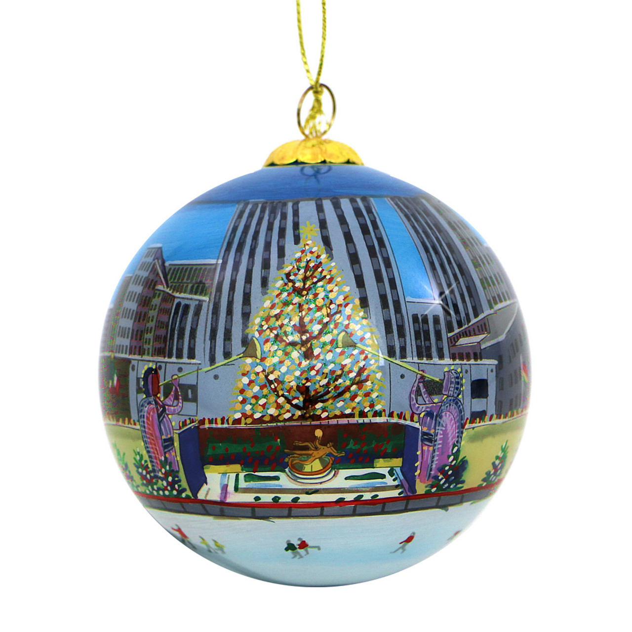 rockefeller center christmas tree glass ball ornament rockefeller center christmas tree glass ball ornament