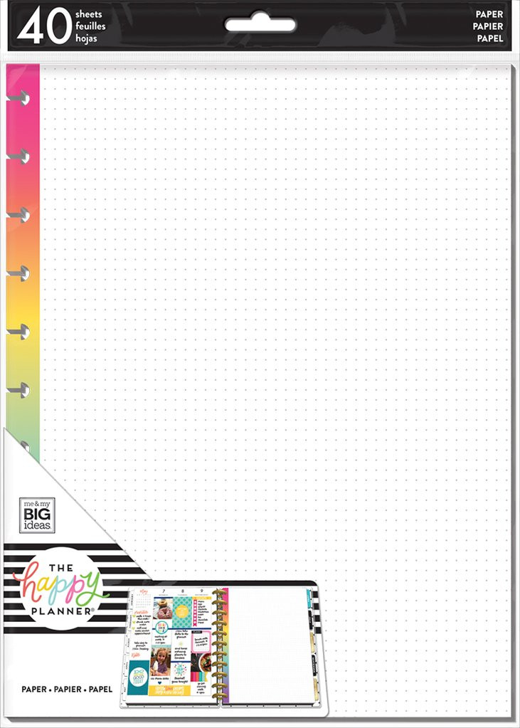 rainbow dot grid insert refill paper mambi me and my big ideas habit tracker