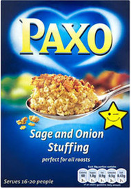 Paxo Sage & Onion Stuffing Large Box 380g Paxo Sage & Onion Stuffing Large Box 380g