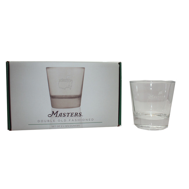 Masters Tournament Double Old Fashion Glasses Set of 2