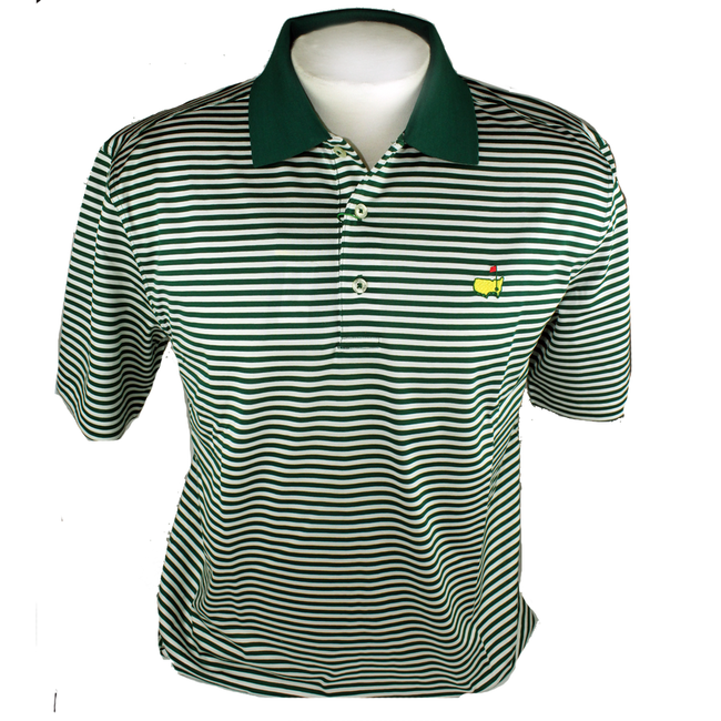 Masters Jersey Green & White Golf Shirt
