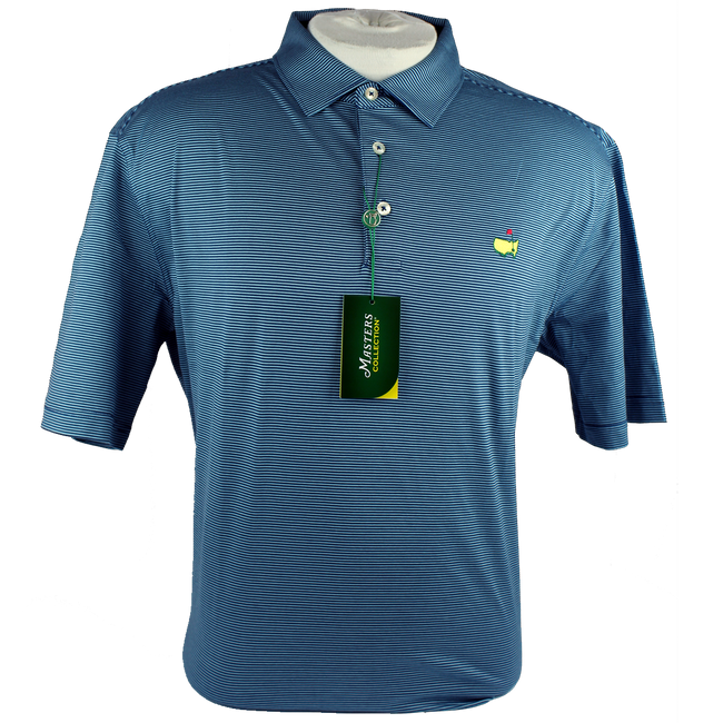 Masters Jersey Navy/Light Blue Golf Shirt Polo