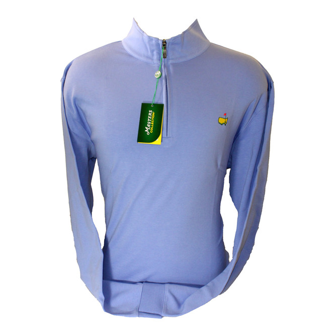 Masters Quarter Zip Periwinkle Cotton