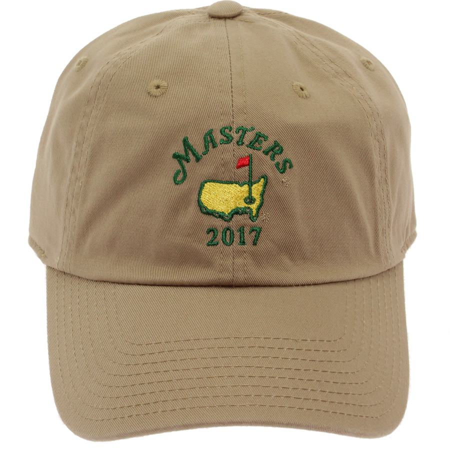 2017 Masters Hat with Date - Khaki Front Shot