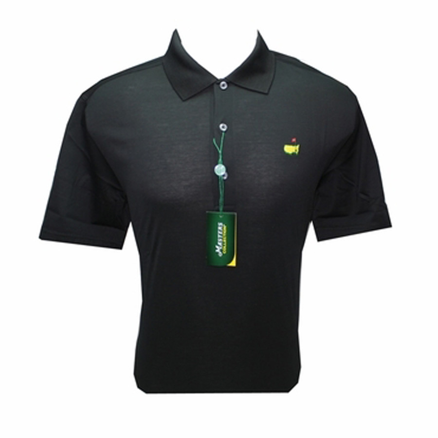 Masters Jersey Black Golf Shirt