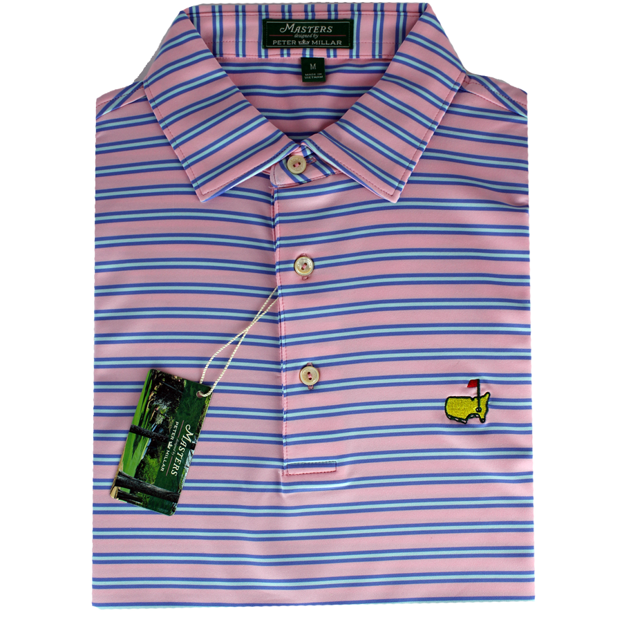 Masters Peter Millar Crabapple Performance Tech Golf Shirt (M Only)