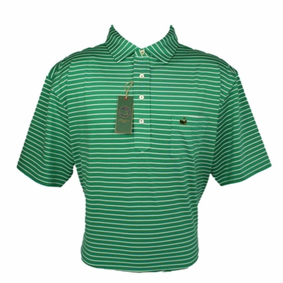 Berckmans Masters Tech Polo Green White Striped