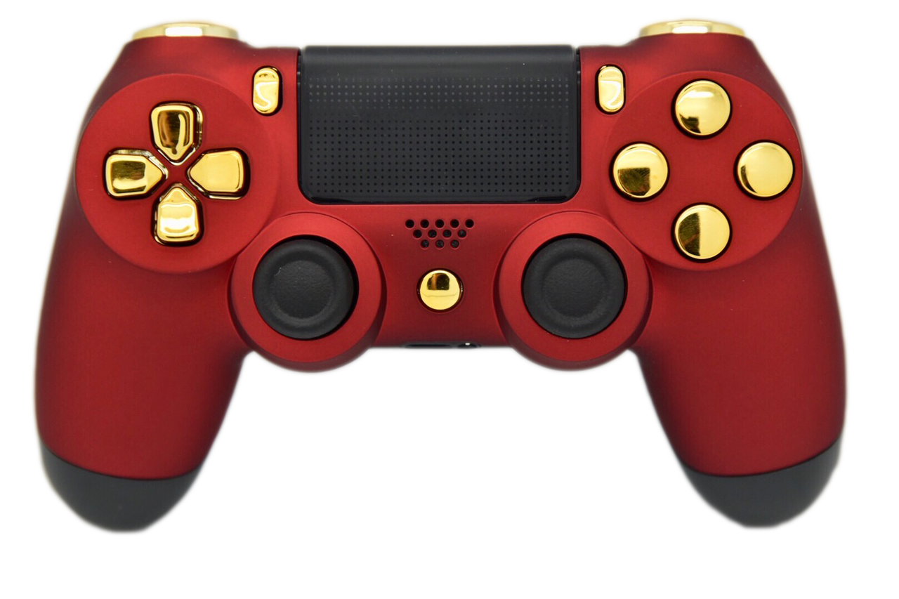 Red Gold Soft Touch PS4 Controller   Red Gold Png  25056.1502290735.1280.1280 