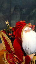 Christmas Santa Sledge Table Display