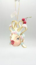 Kissing Fish Cherry Bow Tree Ornament