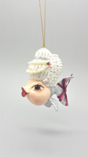Mozart Kissing Fish Christmas Ornament
