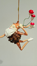 Mushroom Elf Christmas Ornament