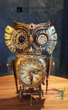 Katherine's Collection Owl Clock Display