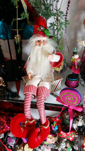 Sitting Elf Doll Display