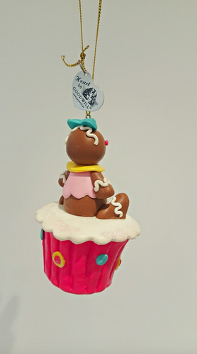 Cupcake Gingerbread Ornament