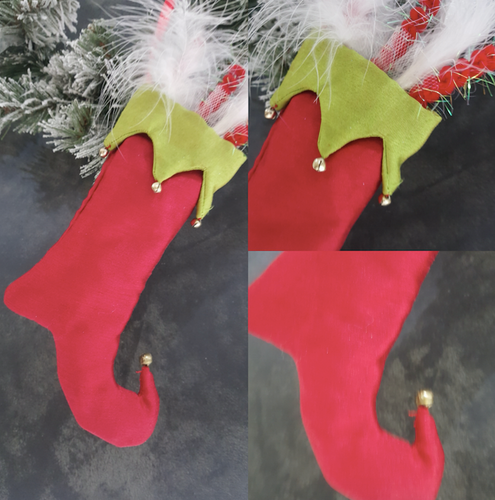 Christmas Elf Tree Stocking Display