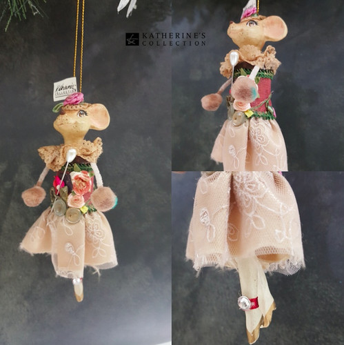 Katherine's Collection Sewing Spool Mouse Decoration