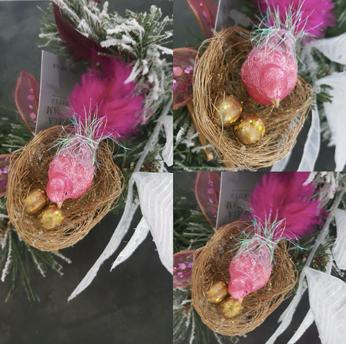 Christmas Clip Bird Display Ornament