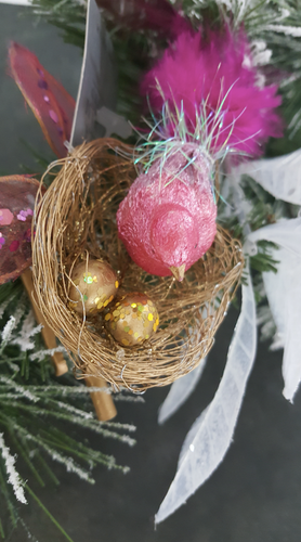 Gisela Graham Christmas Bird Tree Clip