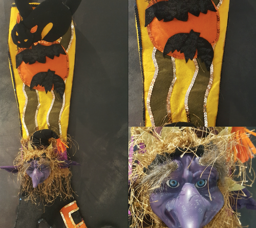 Katherine's Collection `yellow Goblin Witch Stocking