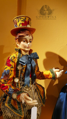 Alice Wonderland Mad Hatter Doll Display