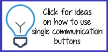 Talking Brix magnetic communication buttons for speech impaired link  together.