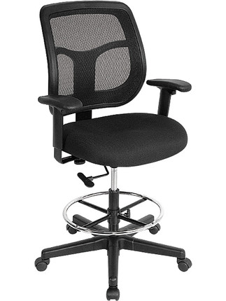 black mesh office chair mesh drafting stool officechairsusa