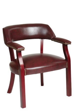 Traditional Guest Chair with Wrap Around Back ...