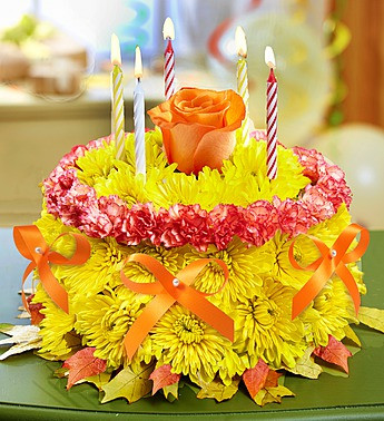 Birthday Flower Cake® for Fall - Nancy's Floral