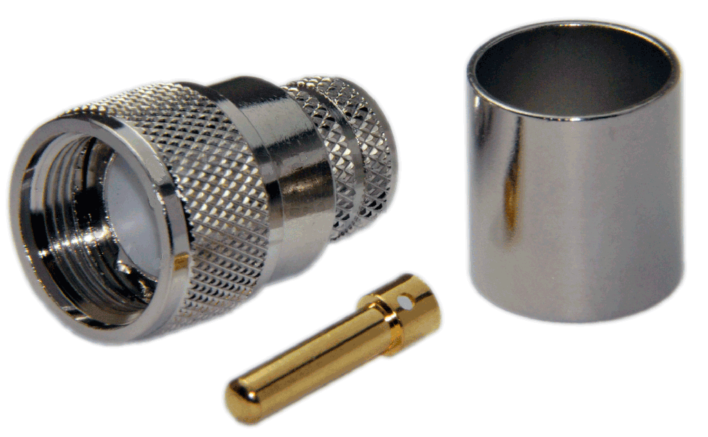 PL259 Male Straight Connector For LMR600 / LOW600 cables Crimp