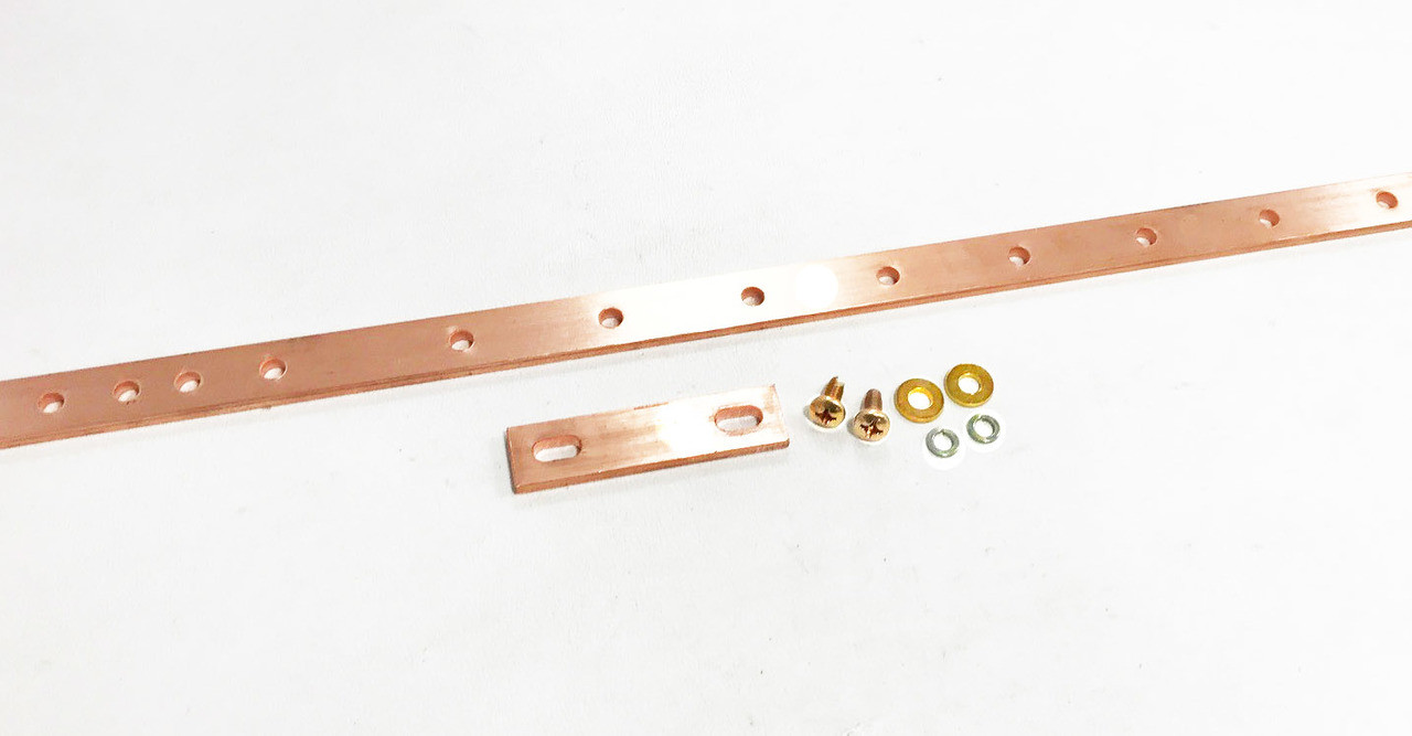 SB57904 Equivalent 3/4" x 23" Horizontal Rack Mount Bus Bar With with