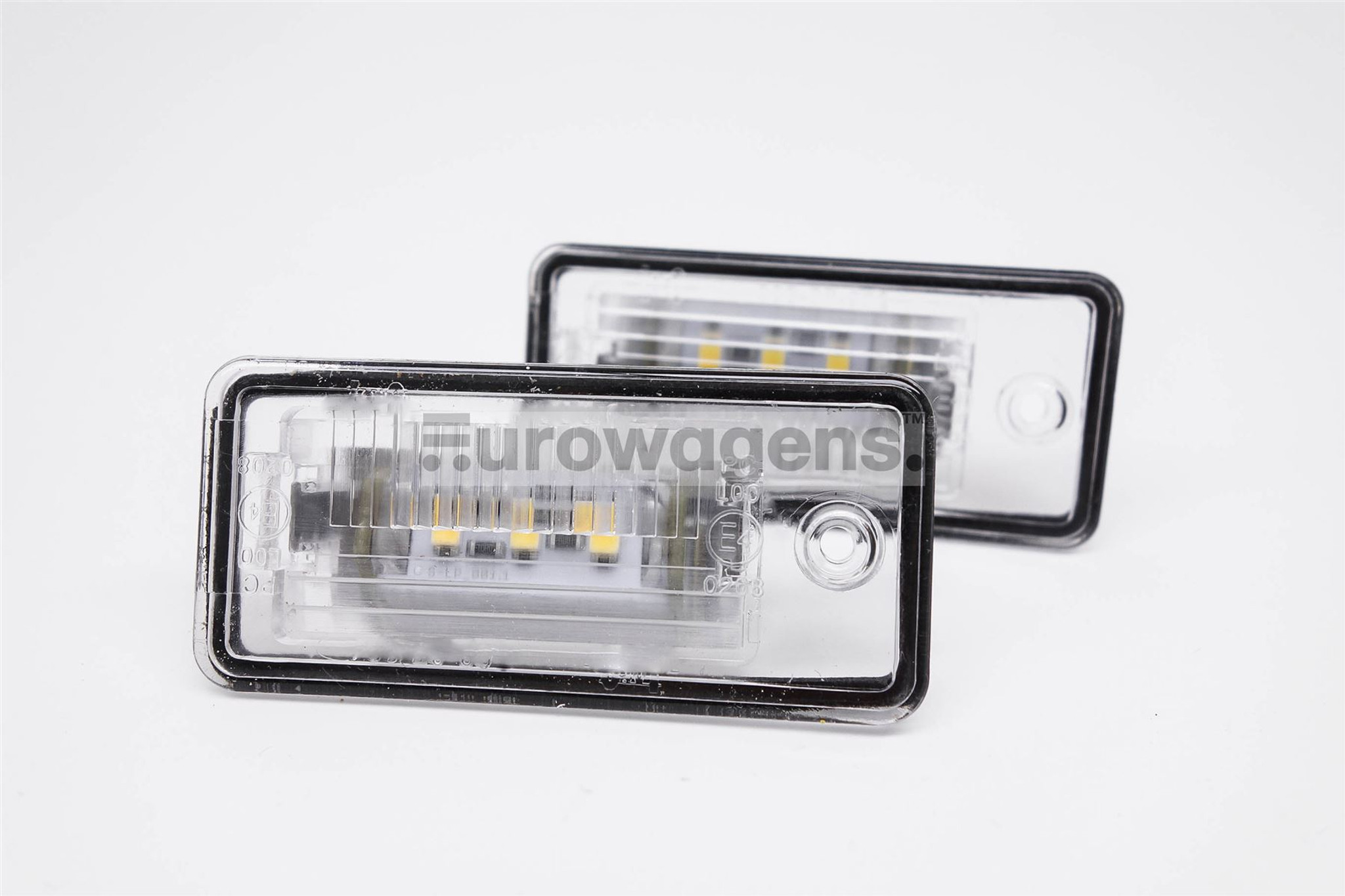 Number plate lights set LED Audi A3 A4 A5 A6 A8 Q7 Eurowagens