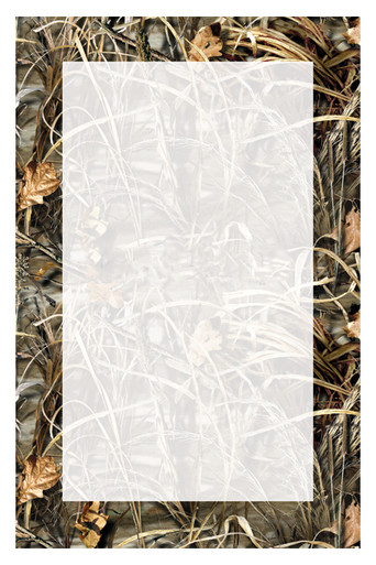 Blank invitation of MAX4 Realtree camouflage invite waterfowl.