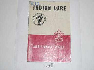 Indian Lore Merit Badge Pamphlet 3-51 Printing