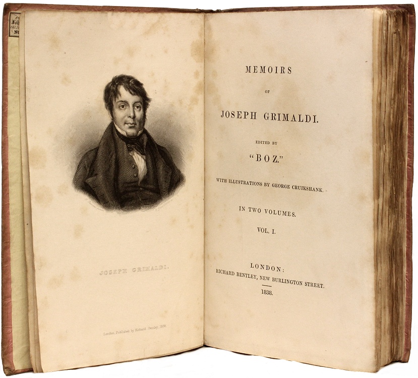 Charles Dickens Memoirs Of Joseph Grimaldi First Edition In Original Cloth Ebay