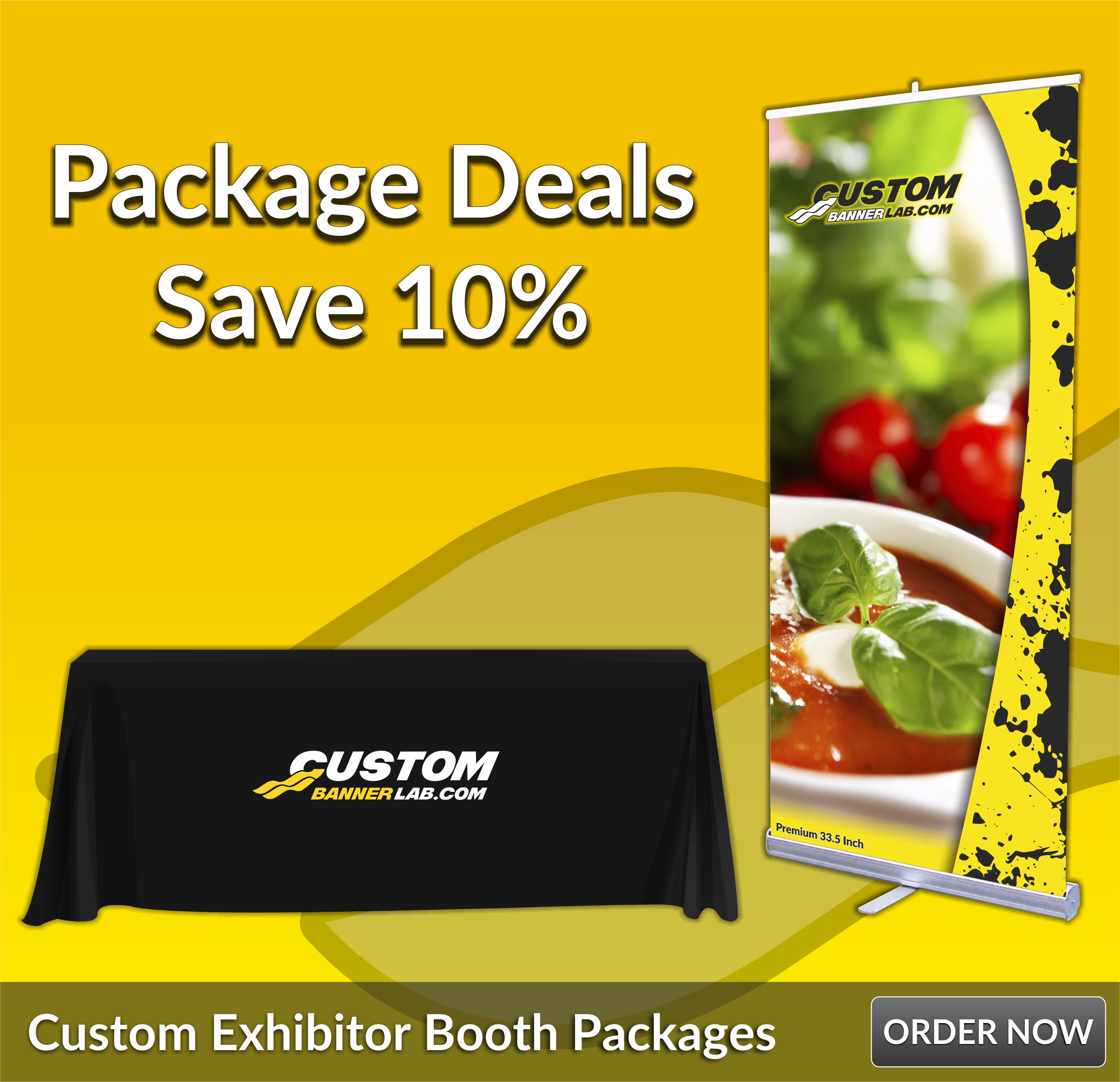 Trade Show Table Covers Custom Tablecloths Retractable Banner