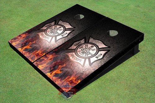 Custom Fire Department General Graphic Cornhole Board Set Custom Fire Department General Graphic Cornhole Board Set