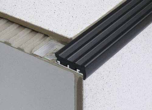 Heavy Duty Tile In Anti Slip Stair Edge Nosing For Tiles 2 5m Image 1