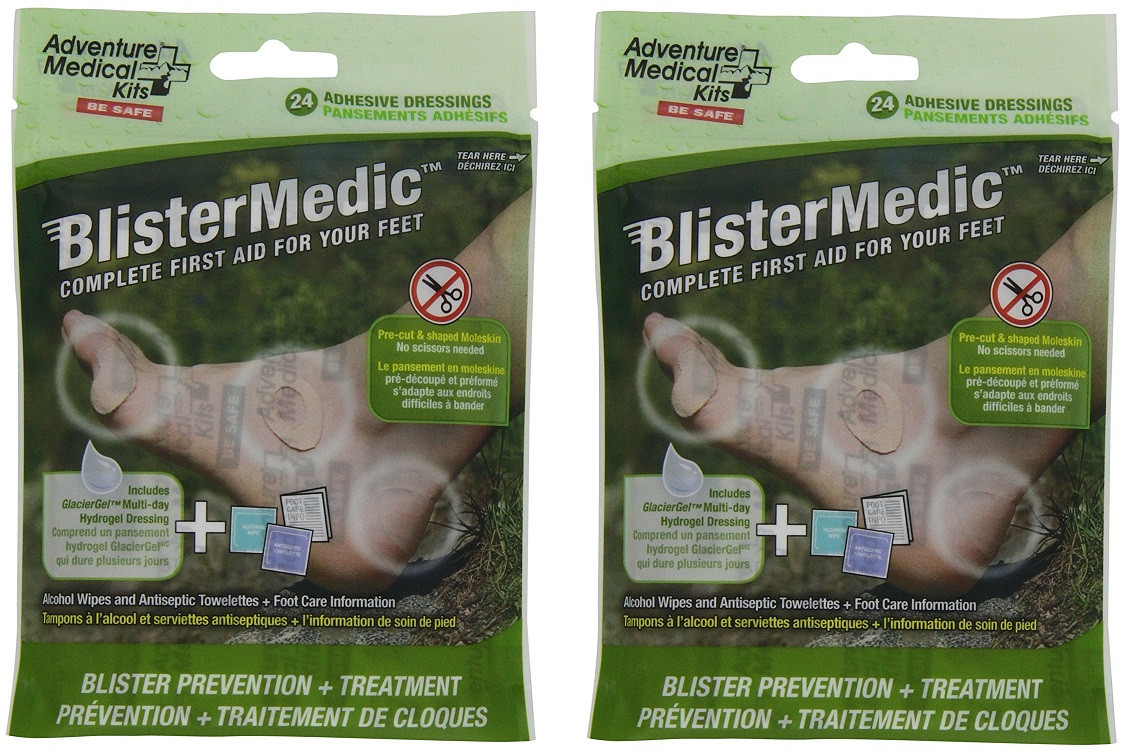 Blister Medic Kit Moleskin Hikers Foot First Aid 2Pack EXCURSIONS Journey To Health