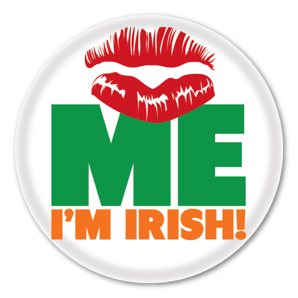 Kiss Me, I'm Irish Circle Button America