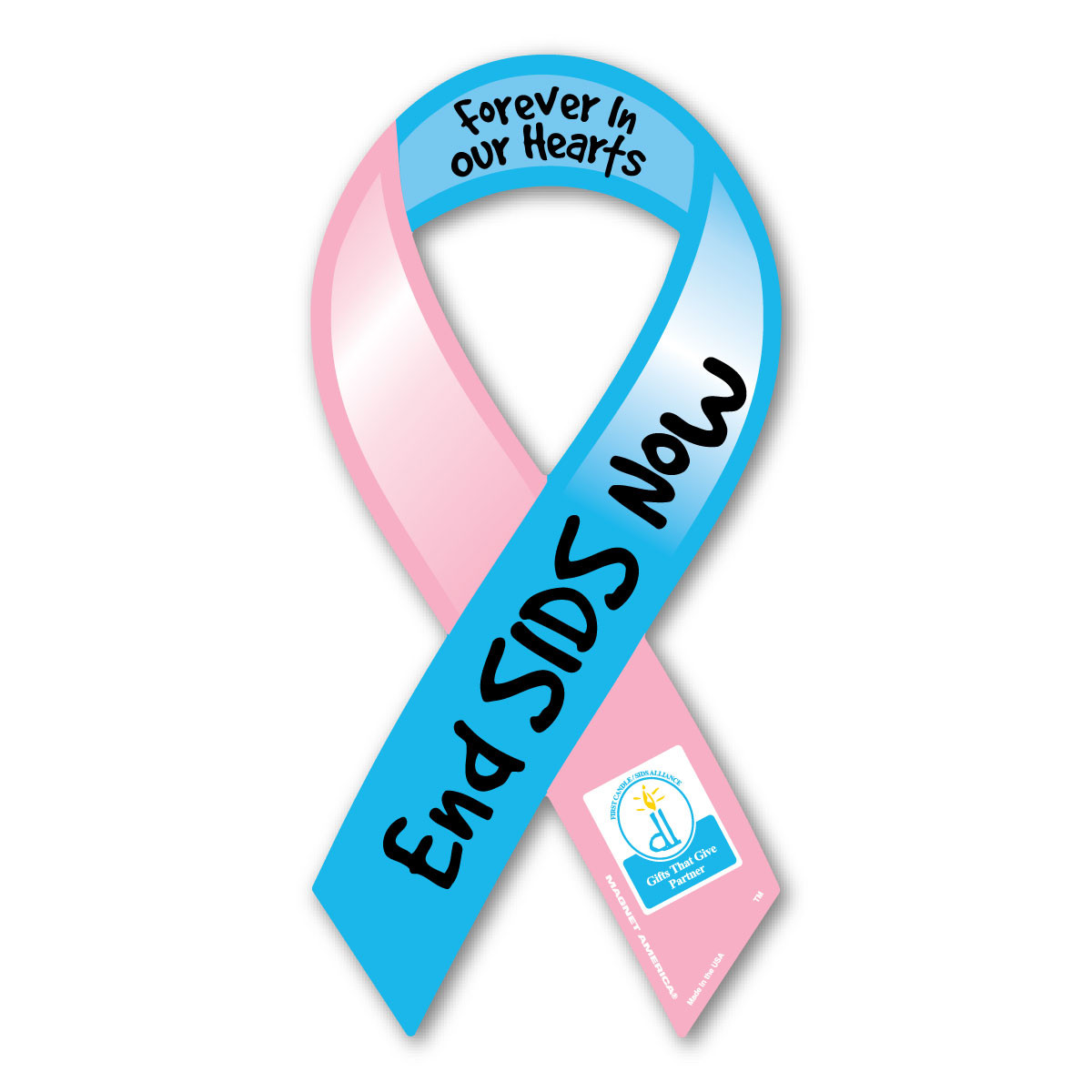 End SIDS NOW Ribbon Magnet | Magnet America