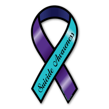 Suicide Awareness Large Ribbon Magnet | Magnet America