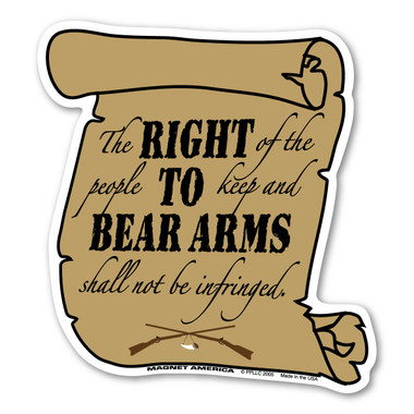 Right To Bear Arms Second Amendment Magnet | Magnet America