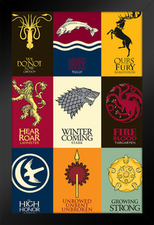 Game of Thrones House Sigils Poster - 12x18 - Poster Foundry