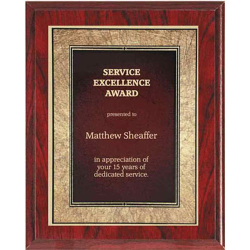 Red Artistic Plaque