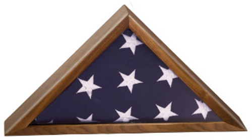 14 in Walnut Piano Finish Flag Box