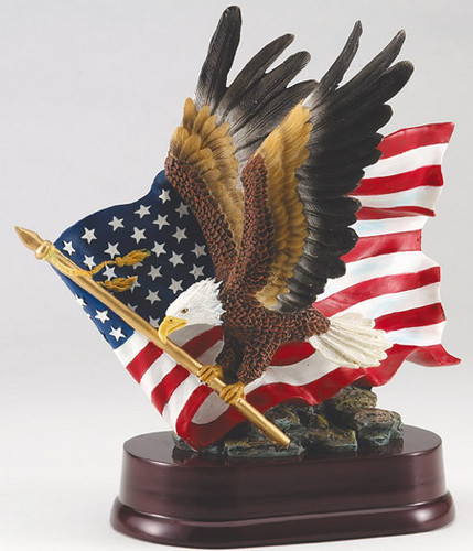 Full Color Eagle and Flag
