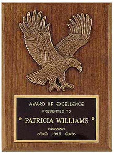 Sculptured Relief Eagle Plaque