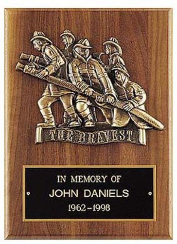 The Bravest Fireman Plaque